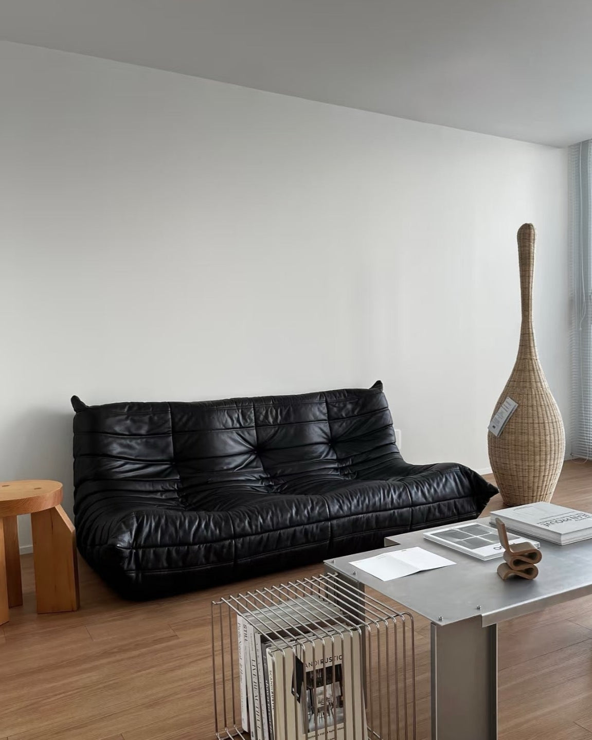Caterpillar Sofa - LEATHER THREE SEATER -