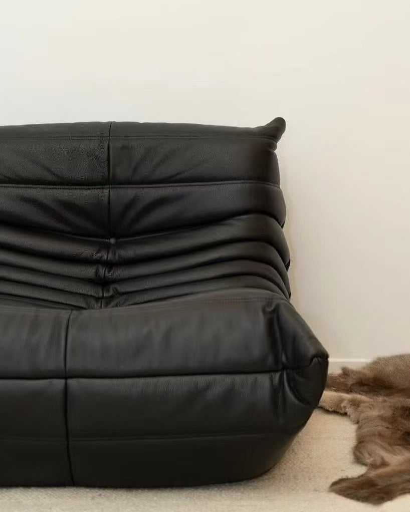 Caterpillar Sofa - LEATHER THREE SEATER -